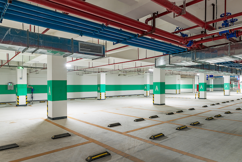 car park lighting installation